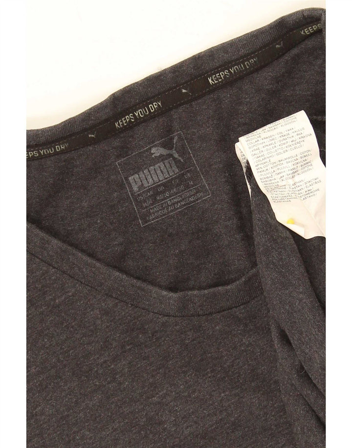 Męska koszulka z grafiką Puma, średnia szara bawełna