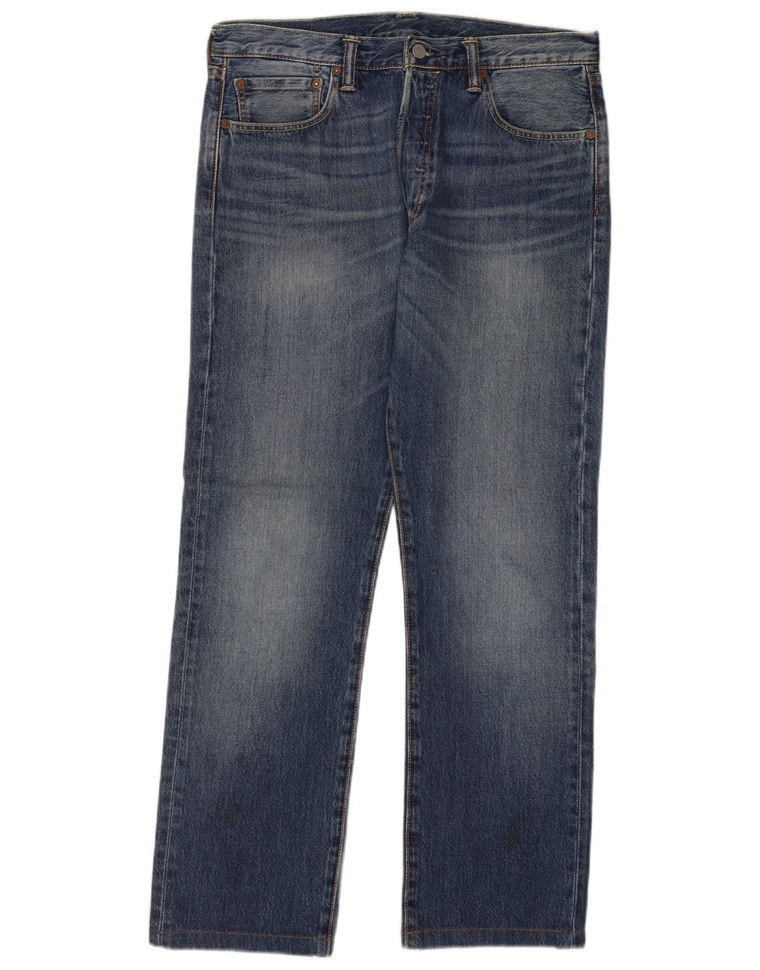 Męskie jeansy Levi's 501 Straight W33 L30 Niebieskie bawełniane