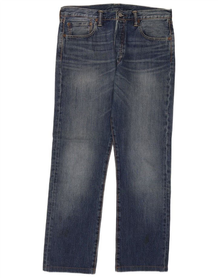 Męskie jeansy Levi's 501 Straight W33 L30 Niebieskie bawełniane