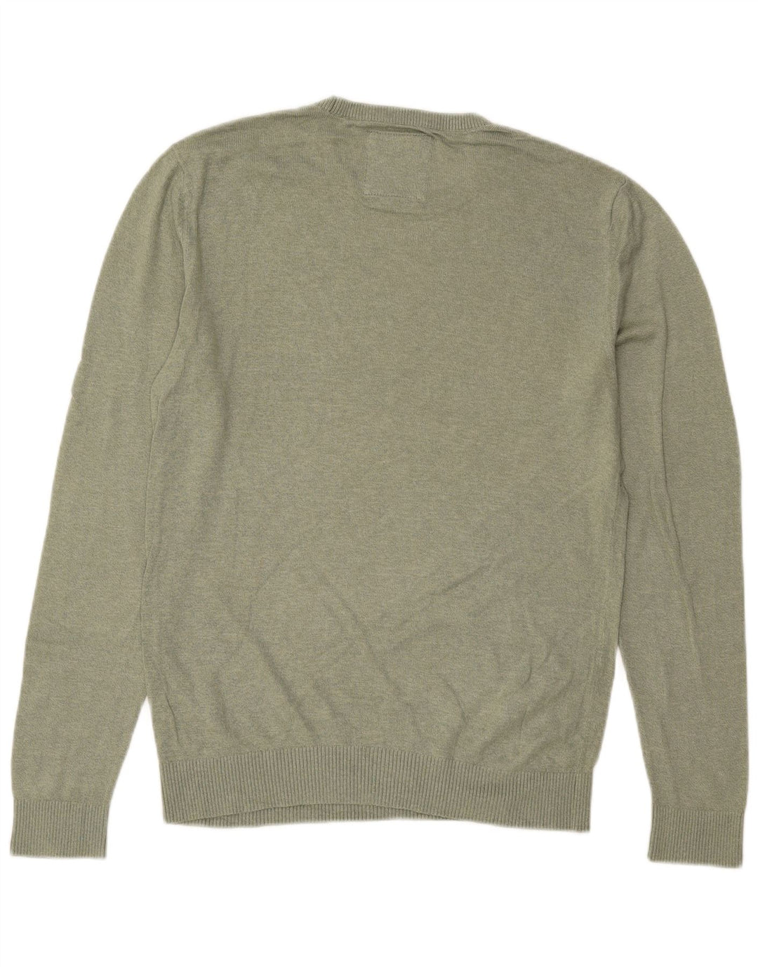 Męski sweter z okrągłym dekoltem Hollister, średni zielony
