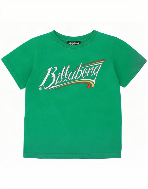 Chłopięcy T-shirt z grafiką Billabong, 5-6 lat, zielona bawełna
