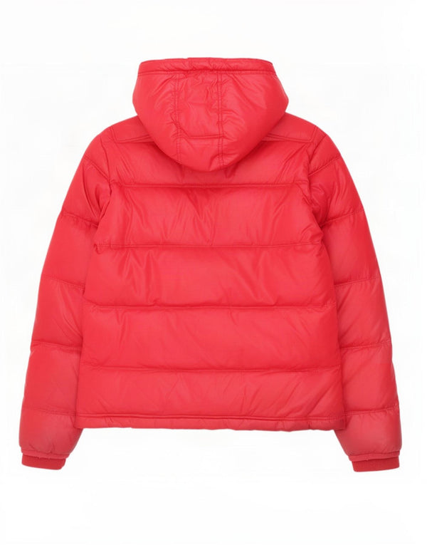 Męska ocieplana kurtka z kapturem Diesel UK 42 XL, czerwony nylon
