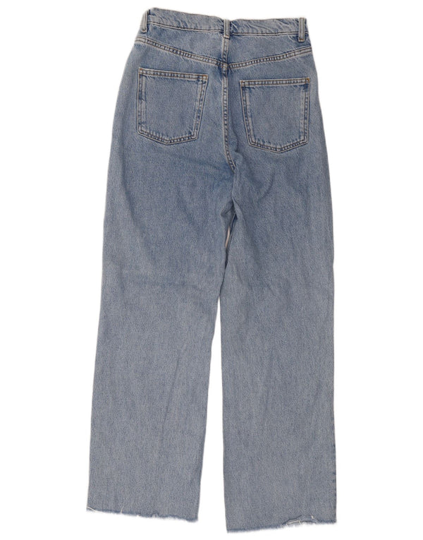 Damskie proste dżinsy Zara EU 38 Small W28 L29 Niebieskie bawełniane