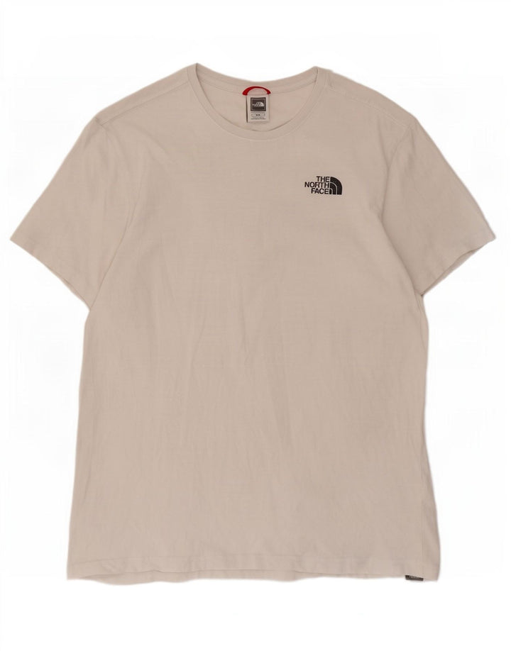 Męski T-shirt z grafiką The North Face, średni biały, bawełniany