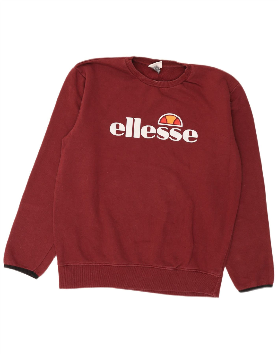 Męska bluza z grafiką Ellesse, mała, bordowa, bawełniana