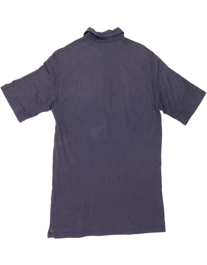 TRUSSARDI Mens Polo Shirt Large Navy Blue Vintage Trussardi and Second-Hand Trussardi from Messina Hembry 