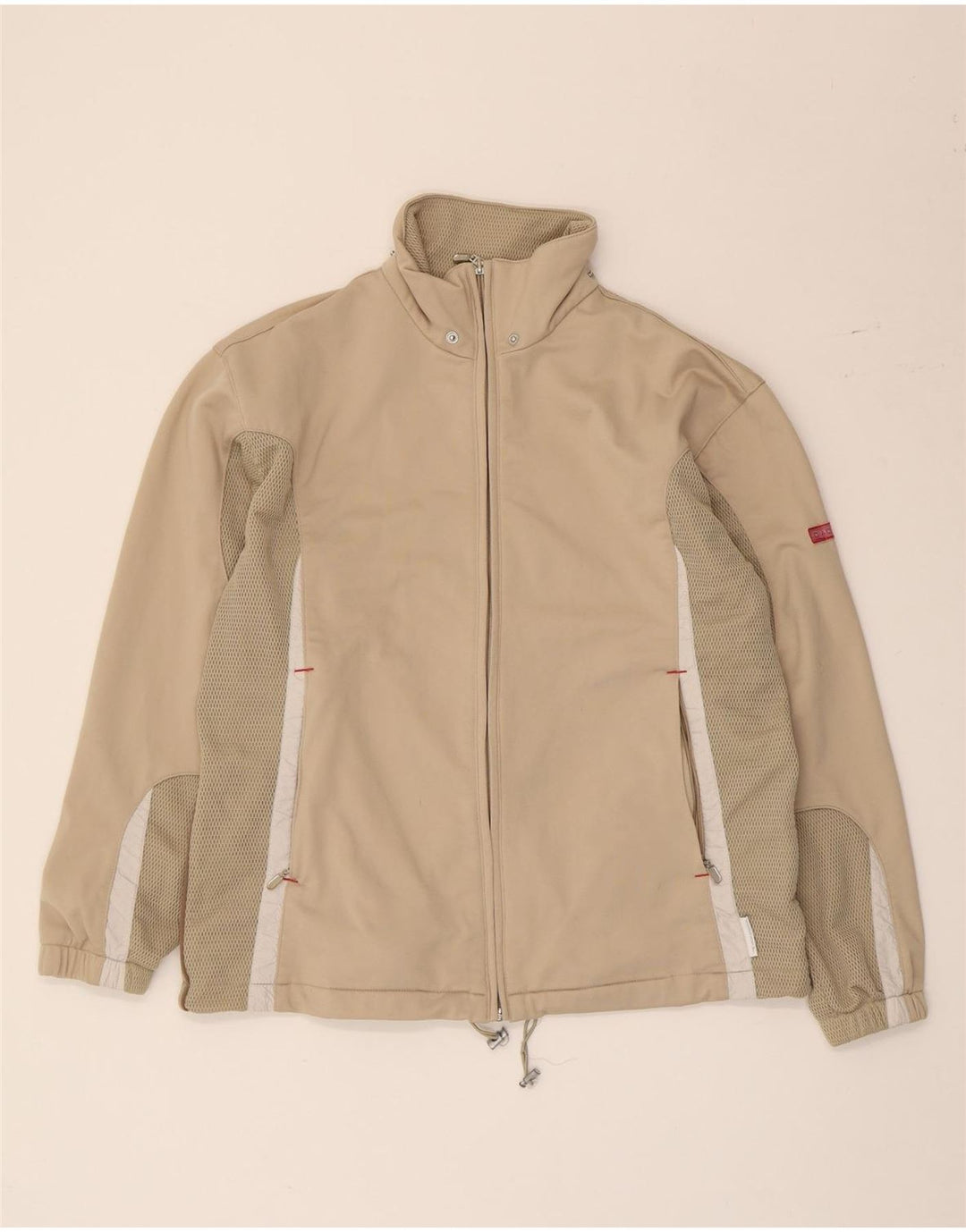 Damska bluza dresowa typu oversize Diadora UK 10 Small Beige Colorblock