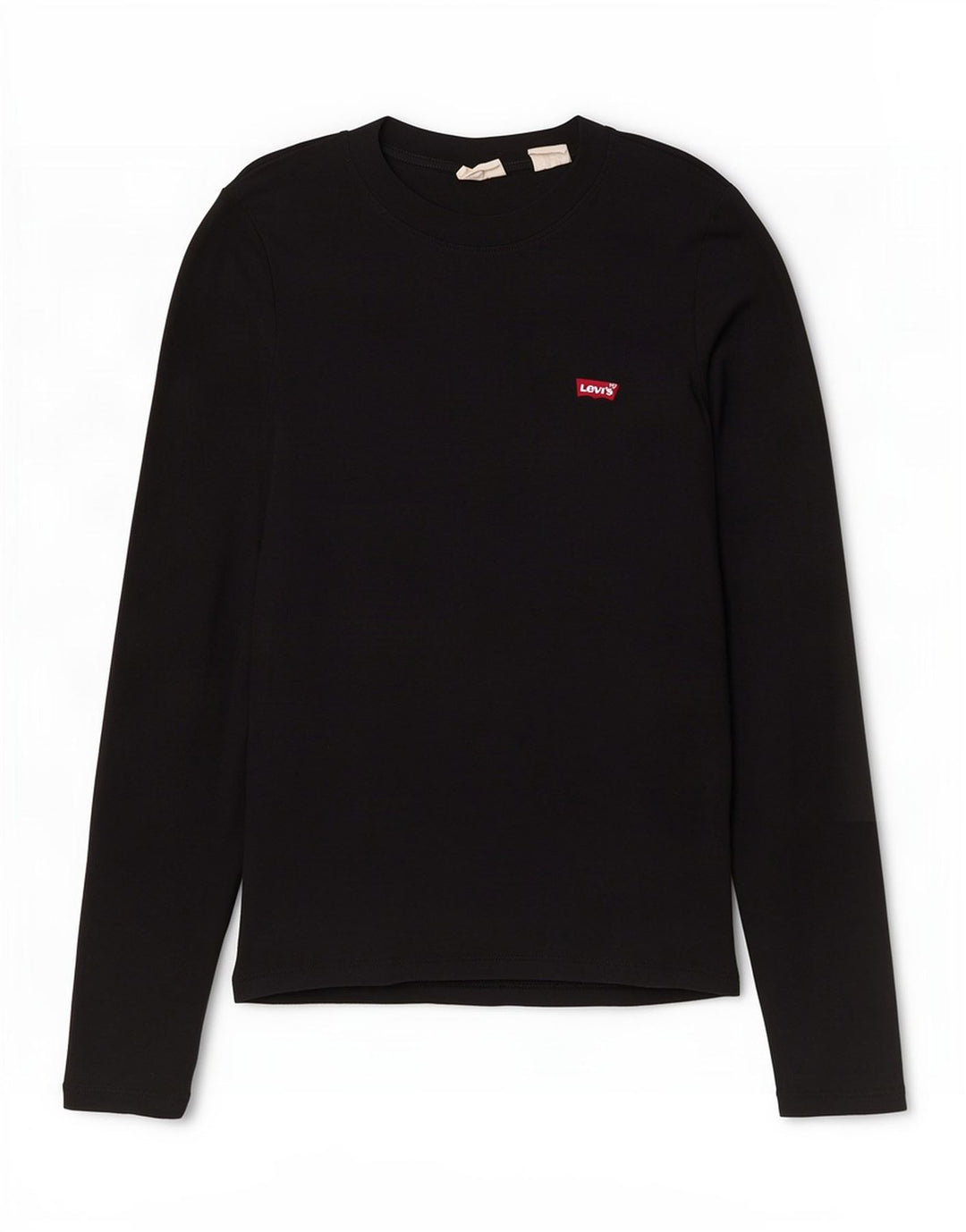 Damski top Levi's z długim rękawem UK 10, mały, czarny, bawełniany