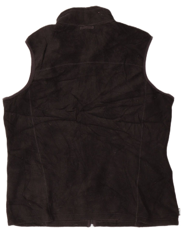 EDDIE BAUER Męska kamizelka polarowa z podszewką, wysoka, UK 42 XL, czarna, poliester