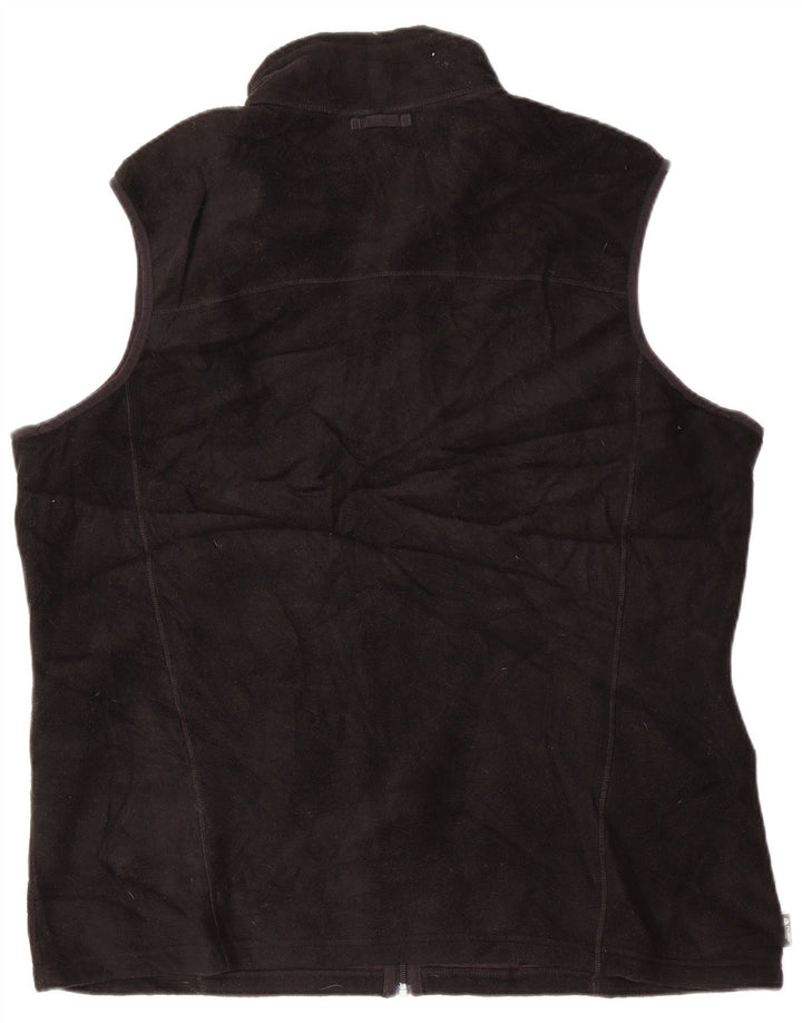 EDDIE BAUER Męska kamizelka polarowa z podszewką, wysoka, UK 42 XL, czarna, poliester