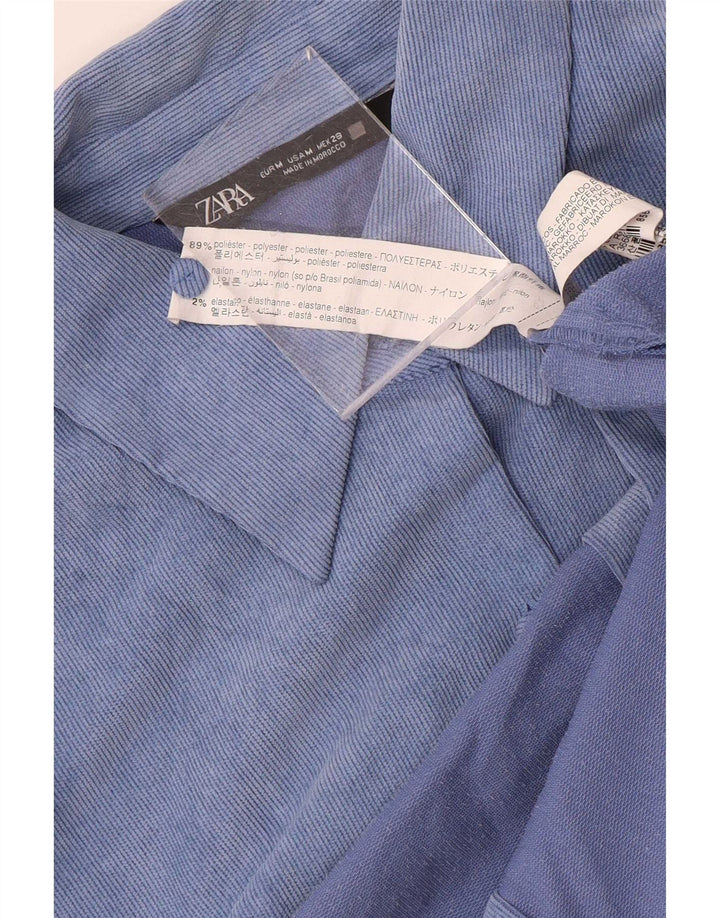 Damska koszula wierzchnia Zara Oversize UK 14, średni niebieski, poliester