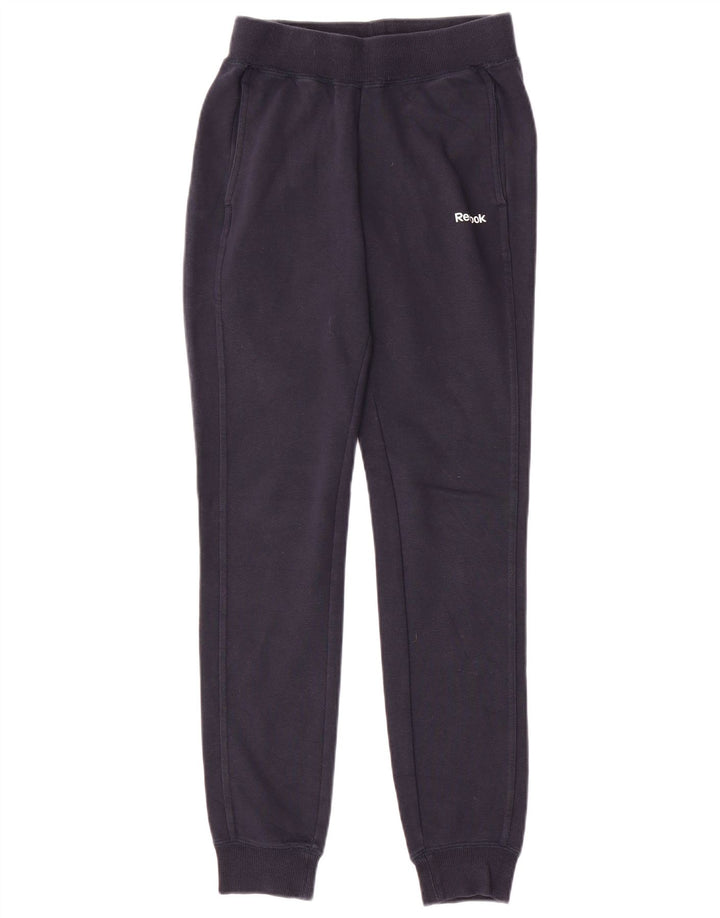 Damskie spodnie dresowe REEBOK Joggers UK 0/2 2XS Granatowa bawełna