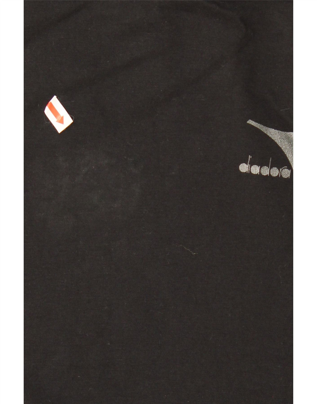 DIADORA Womens Top Long Sleeve UK 10 Small Black Cotton Vintage Diadora and Second-Hand Diadora from Messina Hembry 