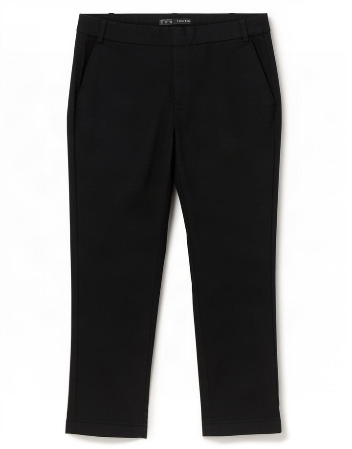 Proste, przycięte spodnie Zara EU 40 Medium W30 L25 Czarne