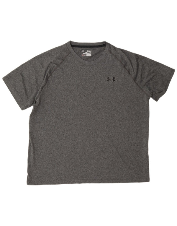Męska koszulka t-shirt Under Armour Heat Gear XL, szara, nakrapiana