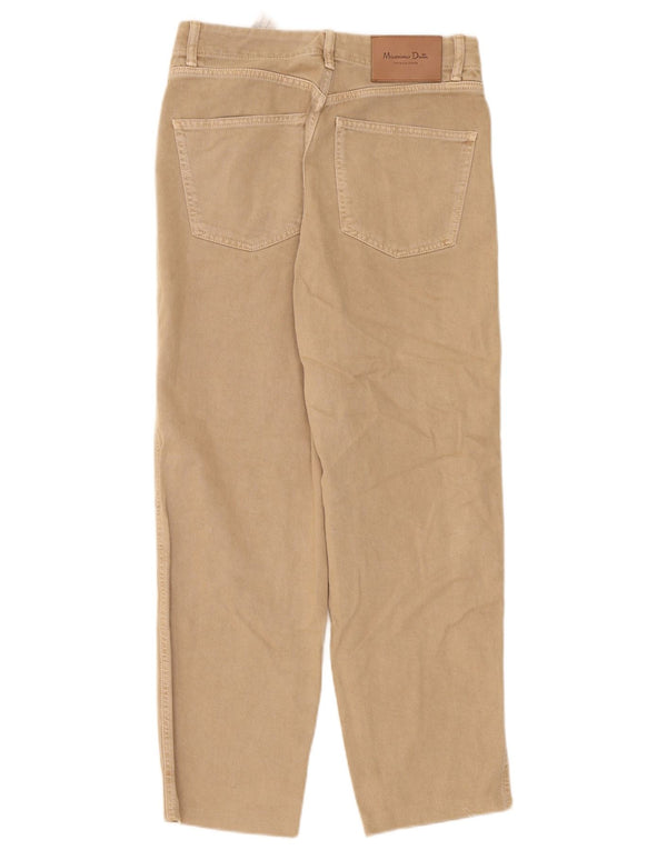 Damskie jeansy z wysokim stanem Massimo Dutti EU 38 Small W28 L27 Beżowe