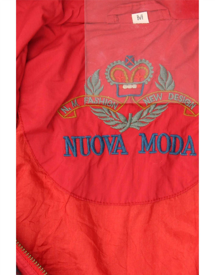 Męska kurtka bomber Nuova Moda UK 38, średnia czerwień