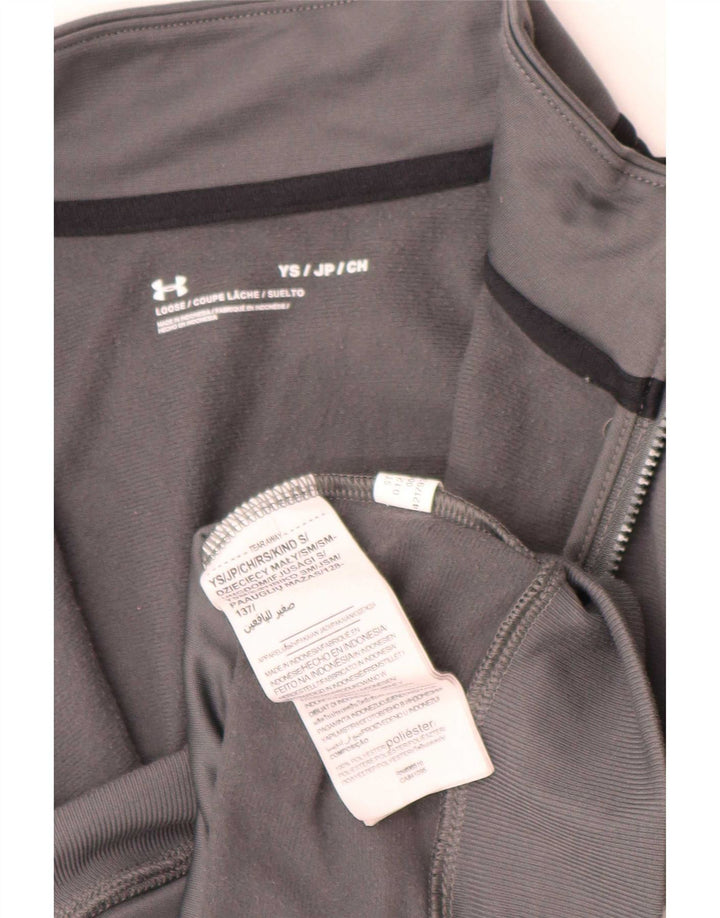Chłopięca kurtka dresowa Under Armour 7-8 lat, mała, szara, z blokami kolorów