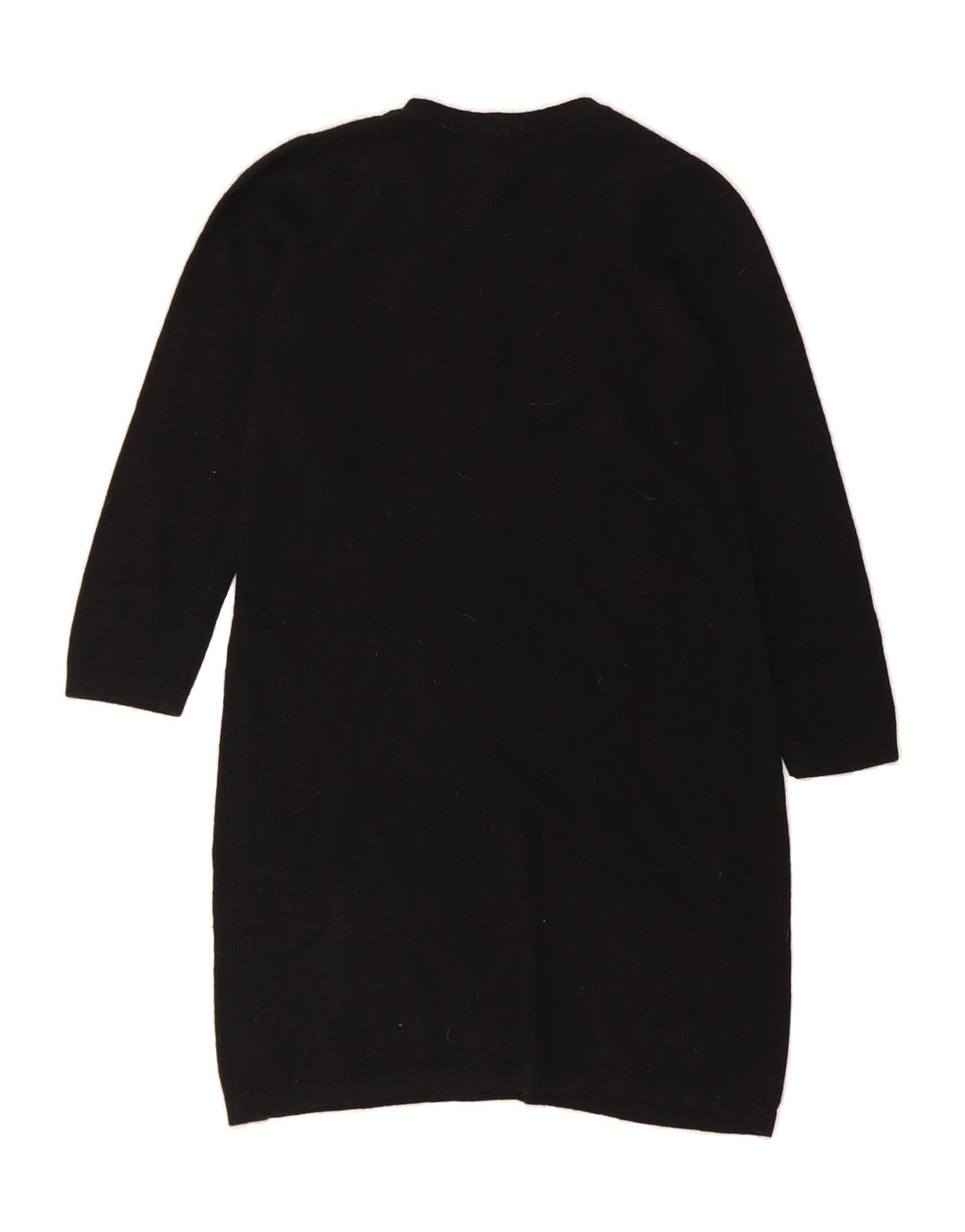BENETTON Womens Long Sleeve Jumper Dress UK 12 Medium Black Vintage Benetton and Second-Hand Benetton from Messina Hembry 