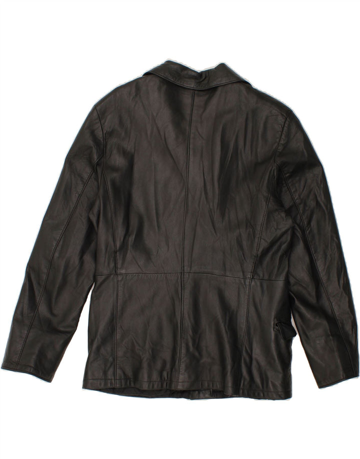MASTERPELLE Womens Leather Jacket IT 48 XL Black Leather Vintage Masterpelle and Second-Hand Masterpelle from Messina Hembry 