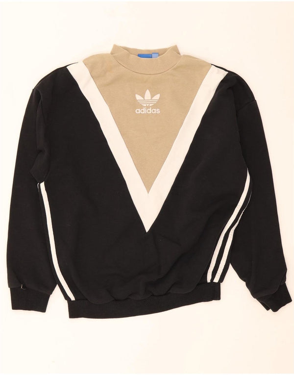 Damska bluza Adidas Graphic Jumper UK 8 Small Black Colorblock