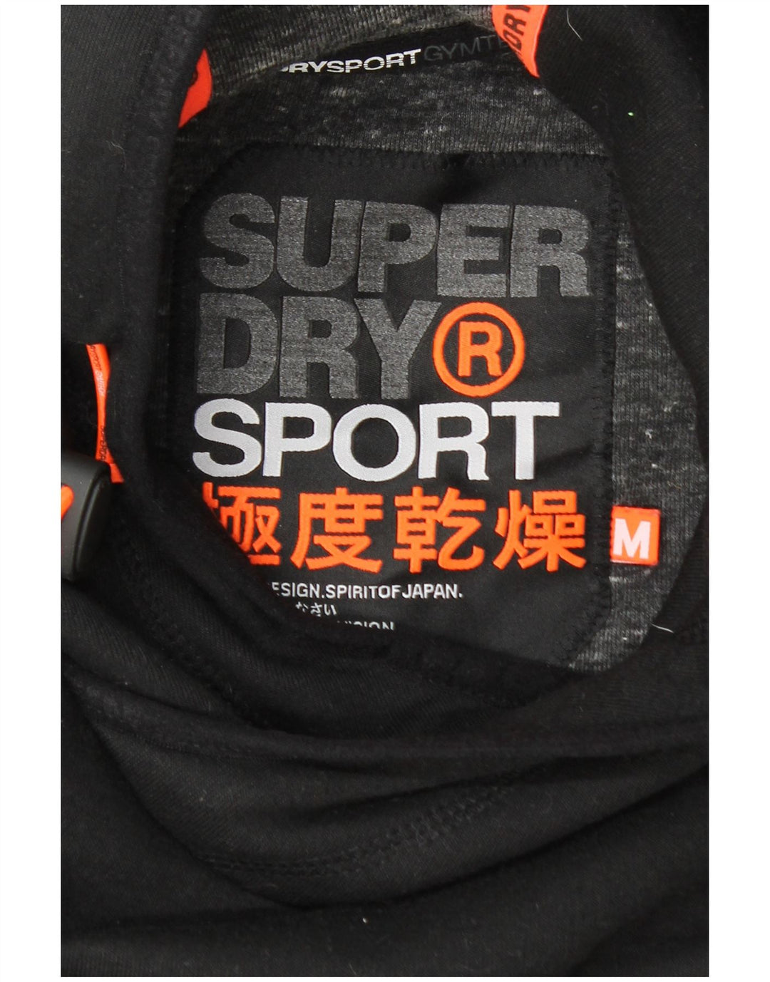 SUPERDRY Męski sweter z kapturem i grafiką, średni czarny poliester
