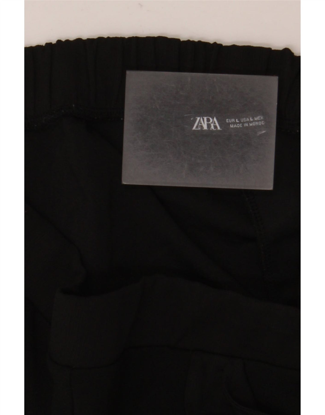 Damskie proste spodnie chino Zara duże W30 L26 czarne