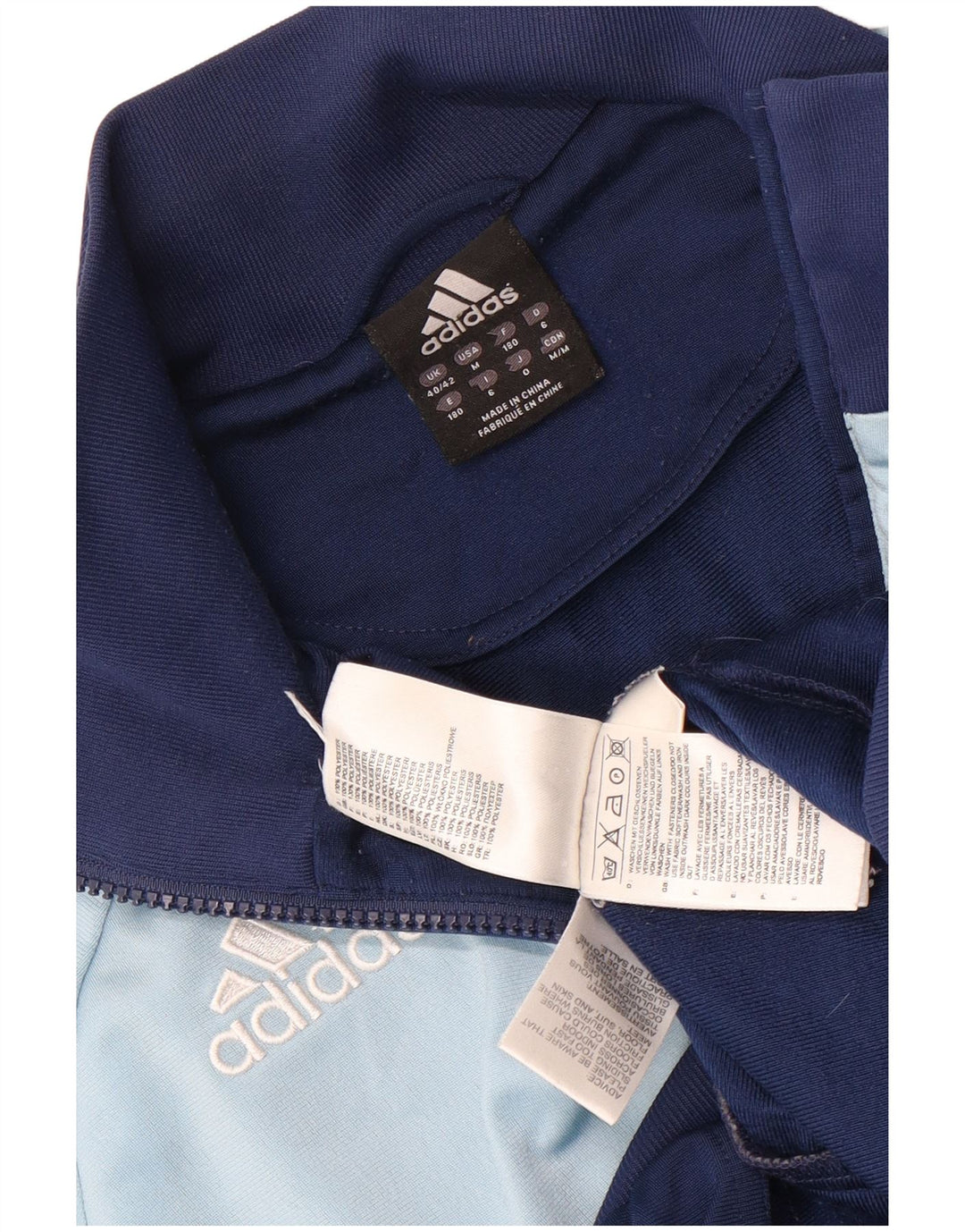 Adidas Męska bluza dresowa Top Jacket UK 40/42 Średni granatowy kolor blokowy