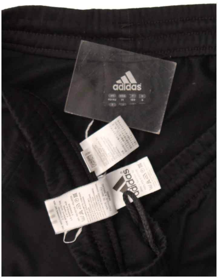 Męskie spodnie dresowe Adidas, średni czarny poliester