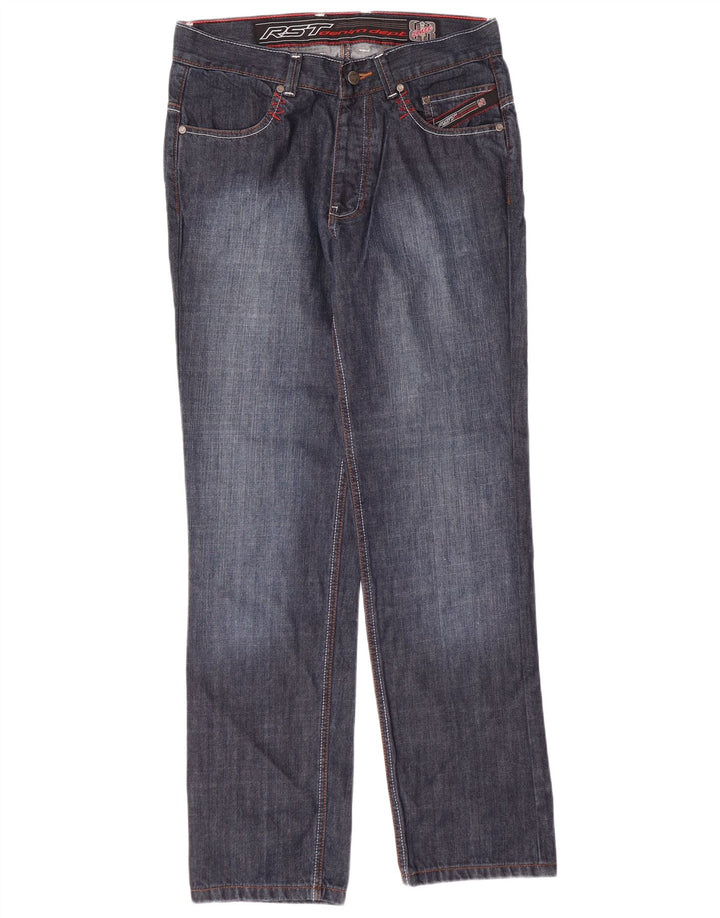 Damskie jeansy RST Regular Straight W32 L31 Granatowa bawełna