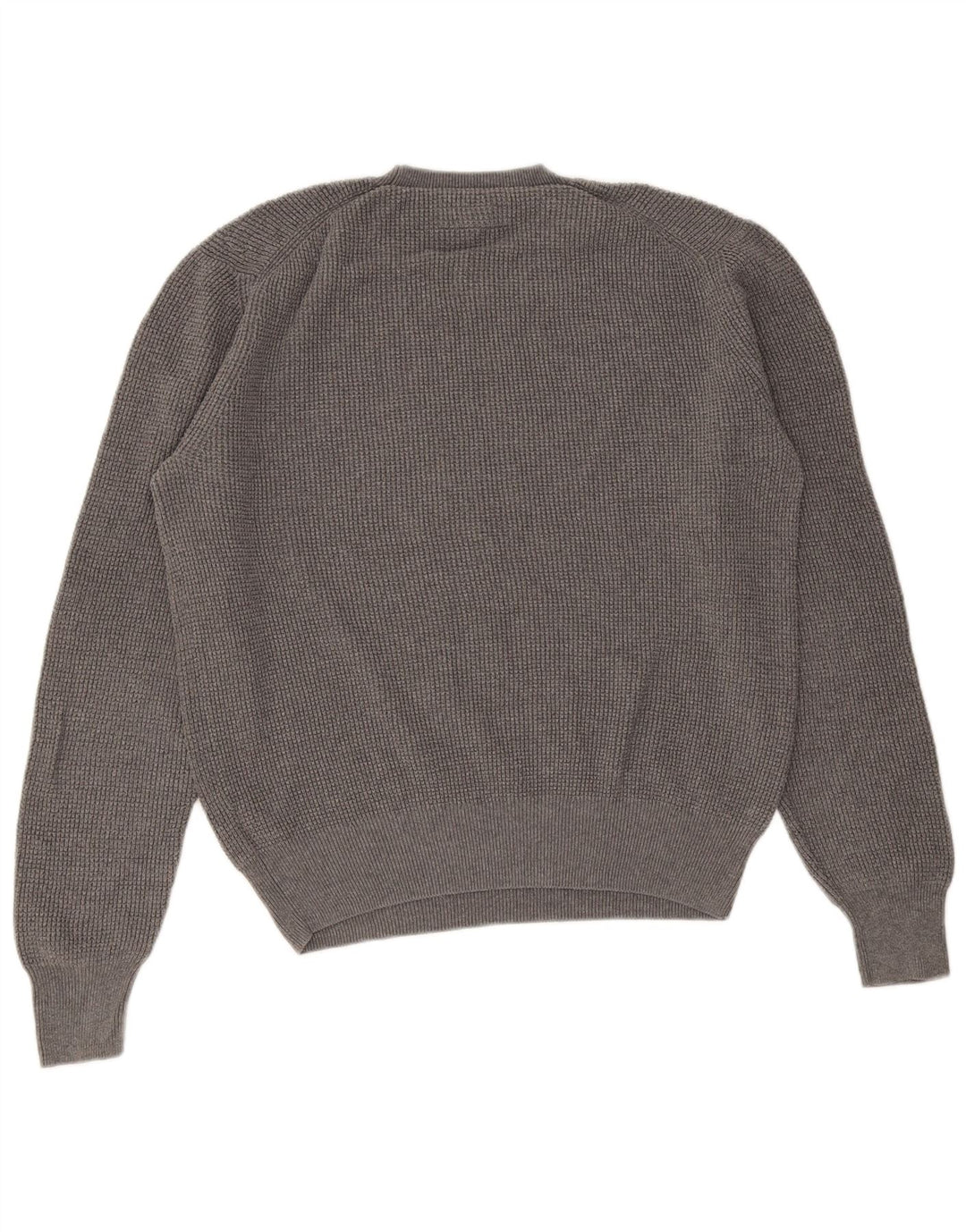 Męski sweter z okrągłym dekoltem All Saints, duży, szary, bawełniany