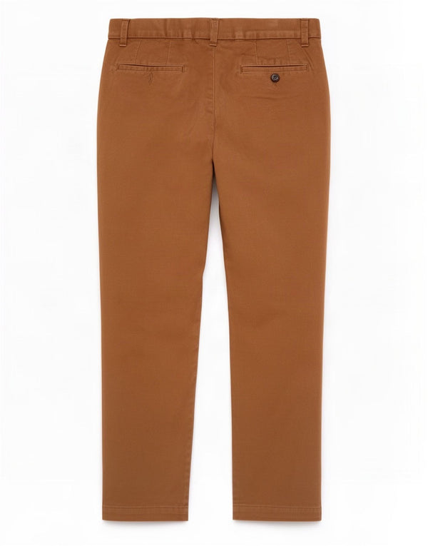 Męskie spodnie chino Marks & Spencer Blue Harbor Straight W34 L31 brązowe