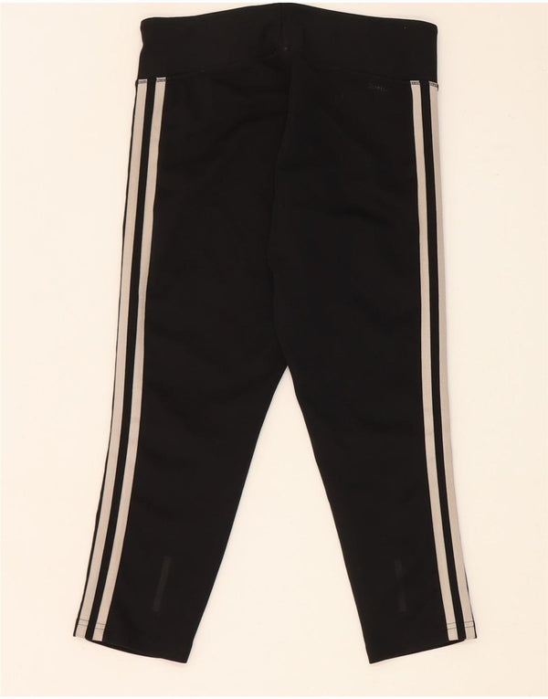 Legginsy Adidas Damskie Climalite Capri UK 8/10 Małe Czarne Poliester