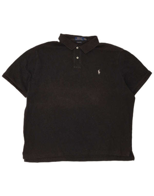 Polo Ralph Lauren Męska koszulka polo o dopasowanym kroju, 2XL, czarna