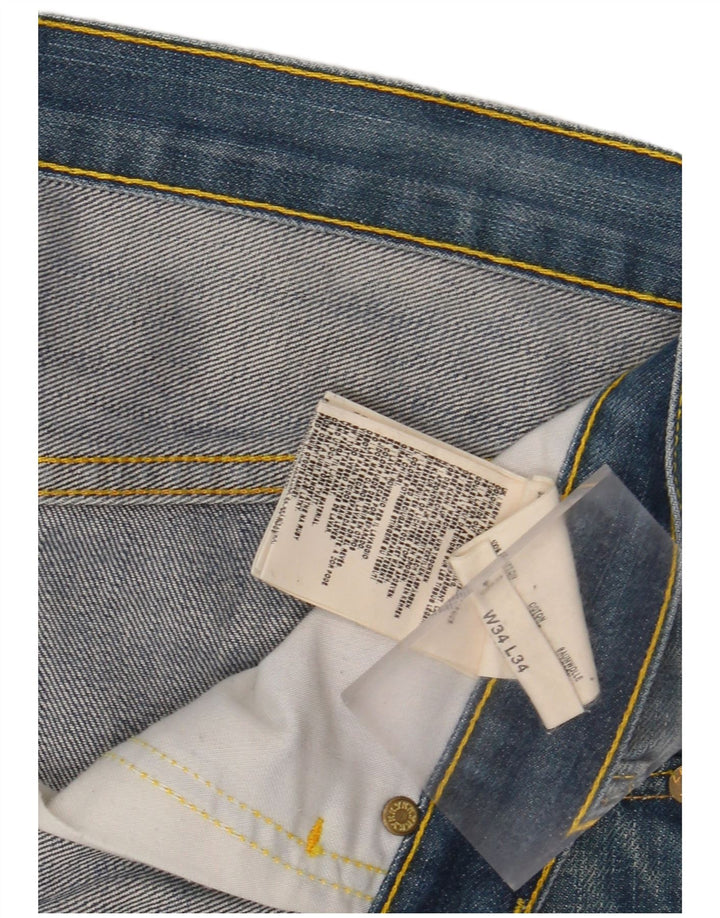 LEE Mens Straight Jeans W34 L28 Blue Cotton