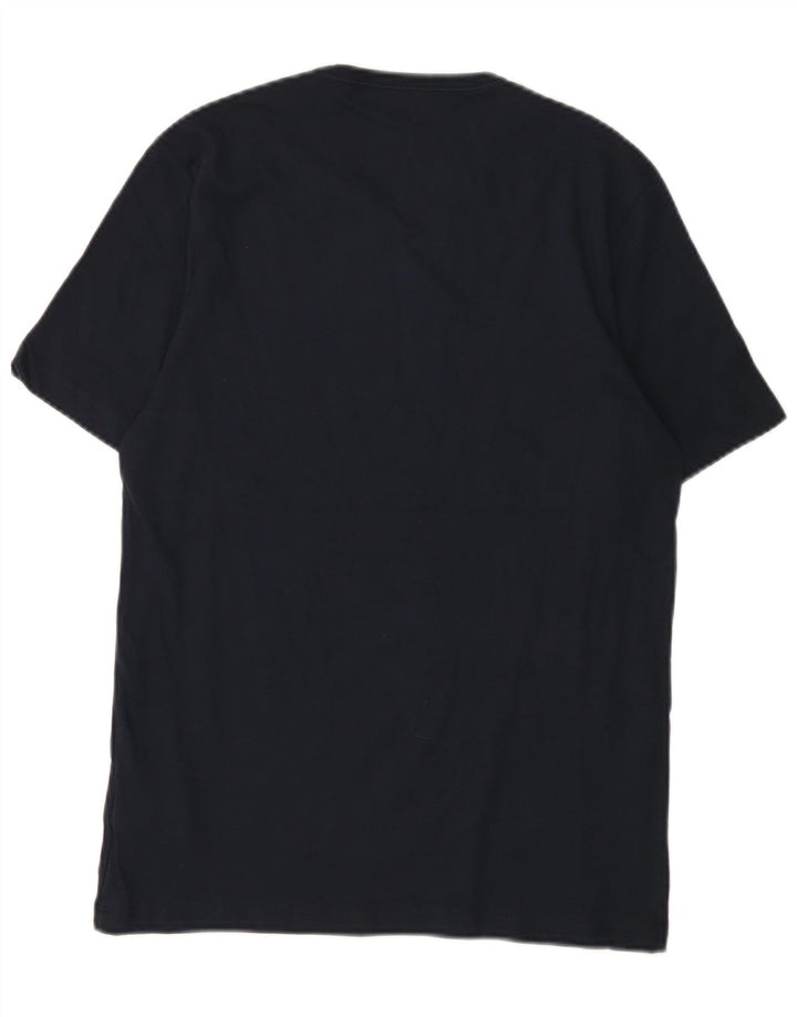 T-shirt męski Hugo Boss, średni, granatowy, bawełniany