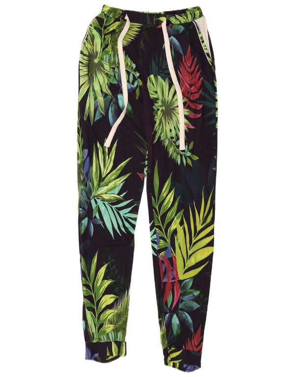 Damskie spodnie dresowe Desigual Joggers UK 8 Small, wielokolorowe, kwiatowe