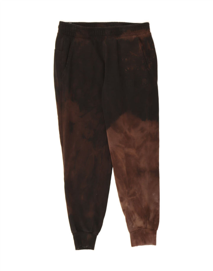 PUMA Womens Tracksuit Trousers Joggers UK 14 Medium  Brown Tie Dye Vintage Puma and Second-Hand Puma from Messina Hembry 