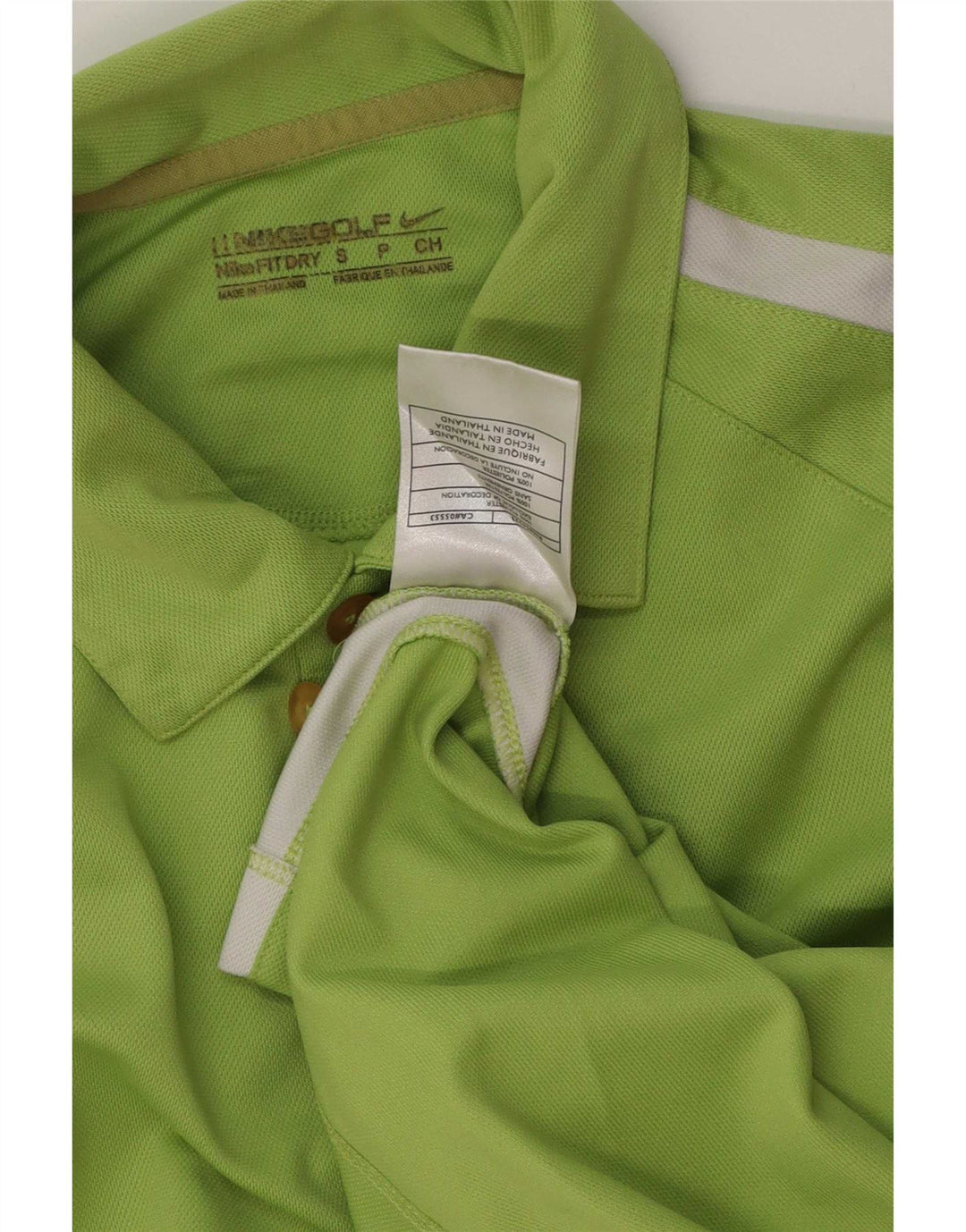Męska koszulka polo Nike, mała, zielona, z blokami kolorów, poliester