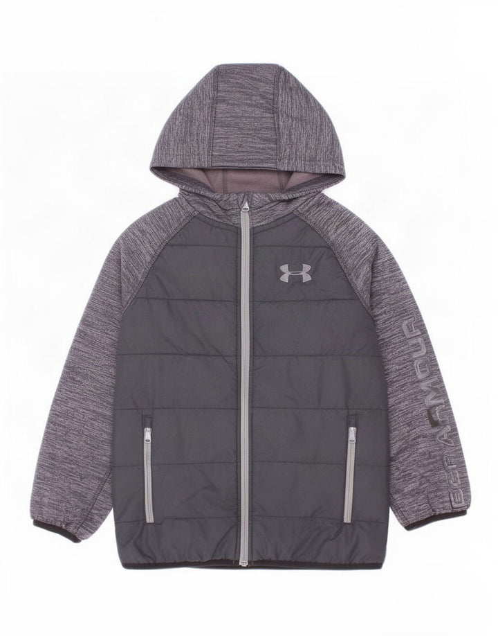 Chłopięca bluza dresowa z kapturem Under Armour, 7-8 lat, mała, czarna