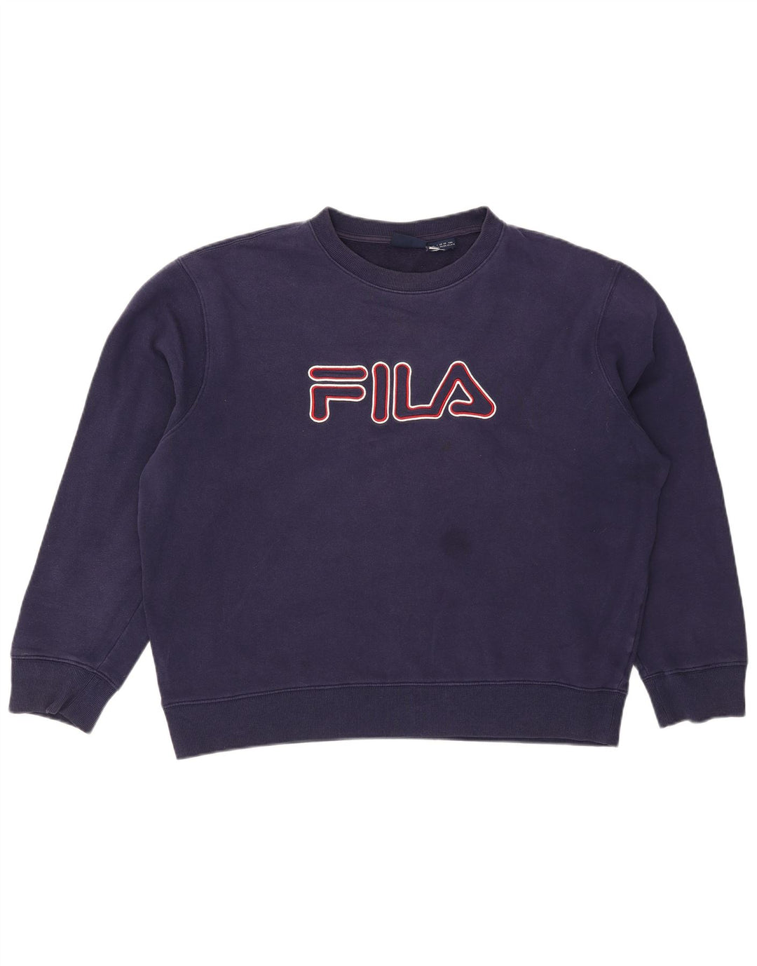 Męska bluza z grafiką Fila 2XL, granatowa, bawełniana