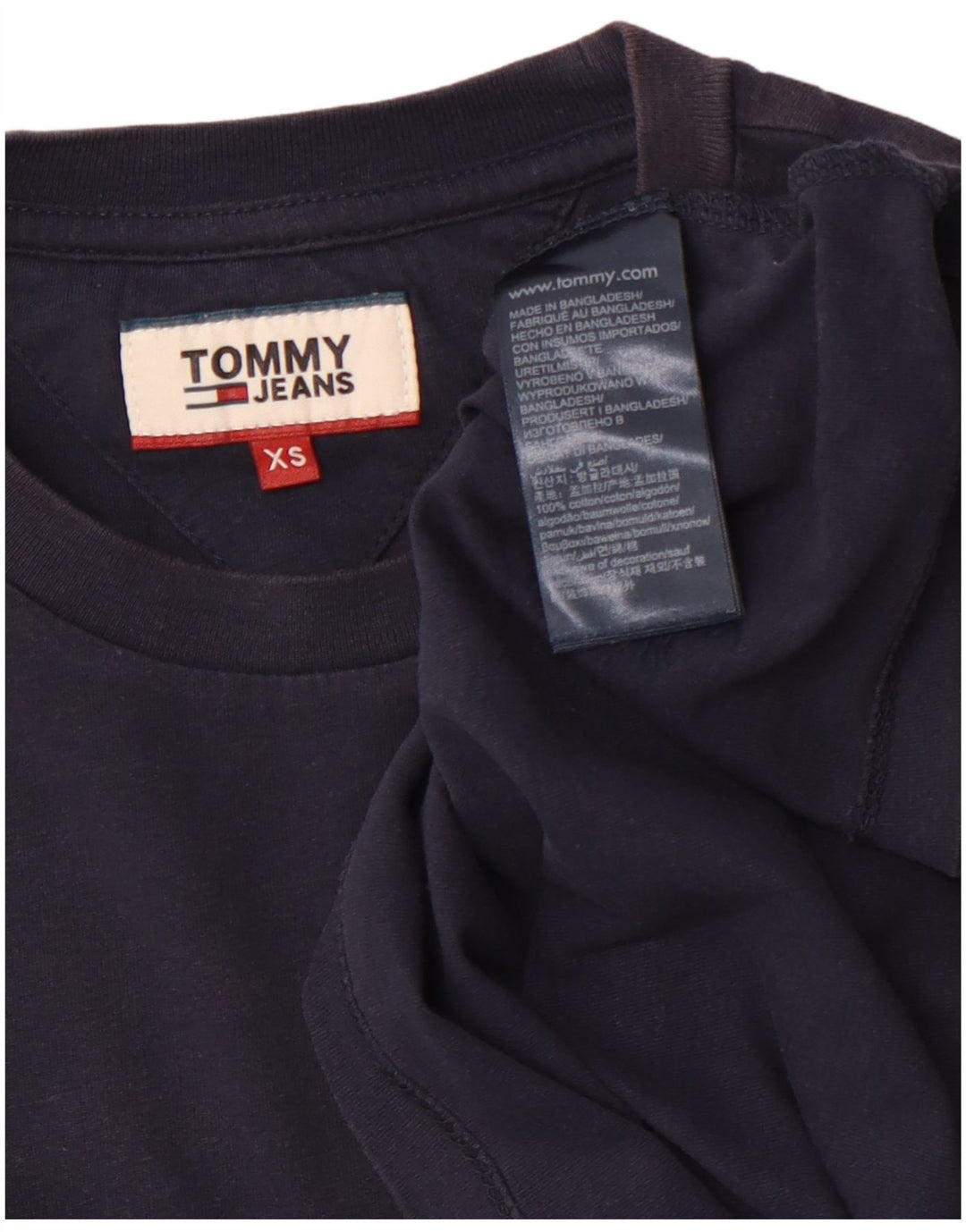 T-shirt męski TOMMY HILFIGER Top XS Granatowy, bawełniany