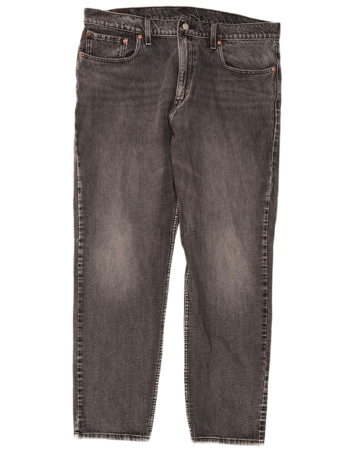 Męskie jeansy Levi's 502 Tapered W38 L32 Szara bawełna