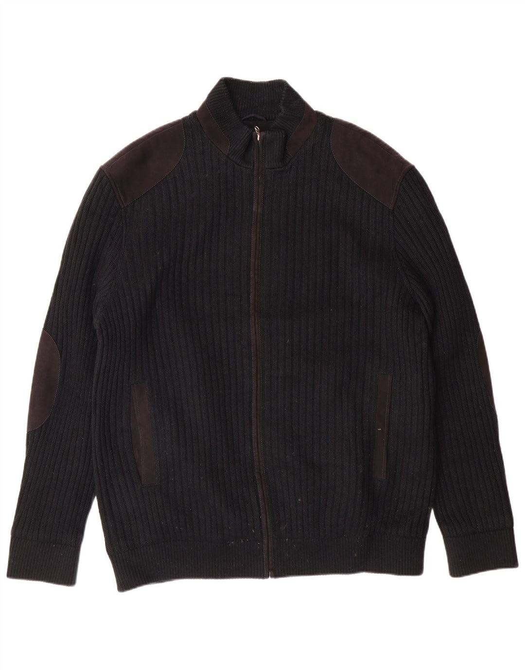 Męski sweter kardigan Pierre Cardin IT 56 XL, czarny poliester