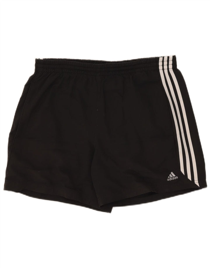Męskie spodenki sportowe Adidas Climalite, duże, czarne, poliestrowe