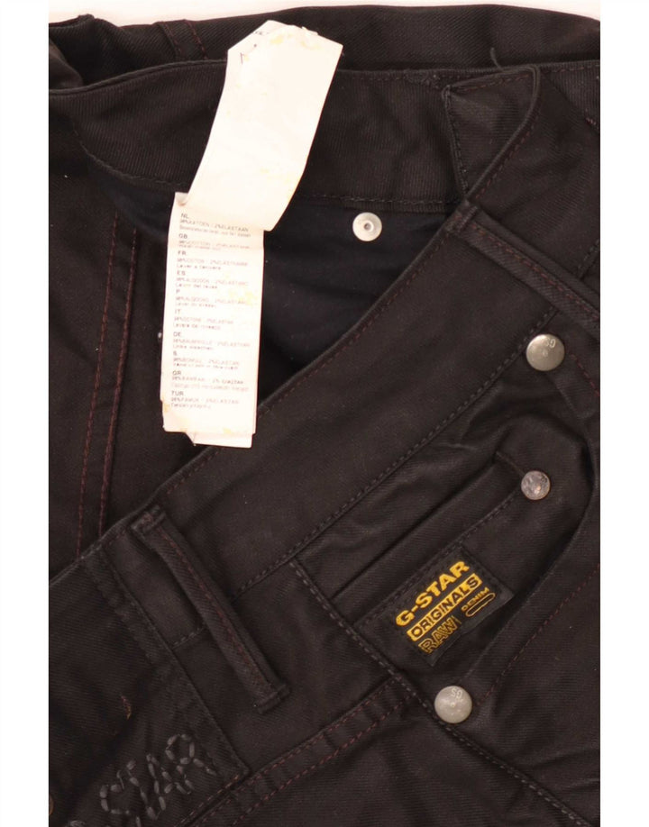 Damskie jeansy slim G-Star W30 L32 Czarne bawełniane