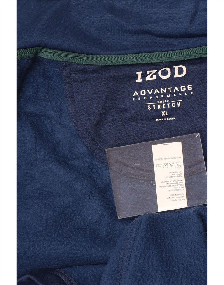 IZOD Męska bluza dresowa bez rękawów XL granatowa, poliestrowa