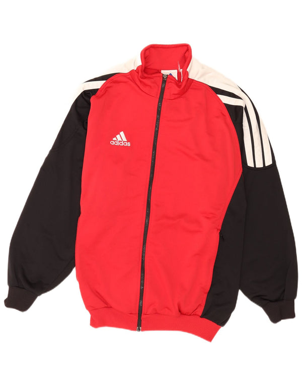 Adidas Męska bluza dresowa Top Jacket UK 40/42 Medium Red Colourblock Sports