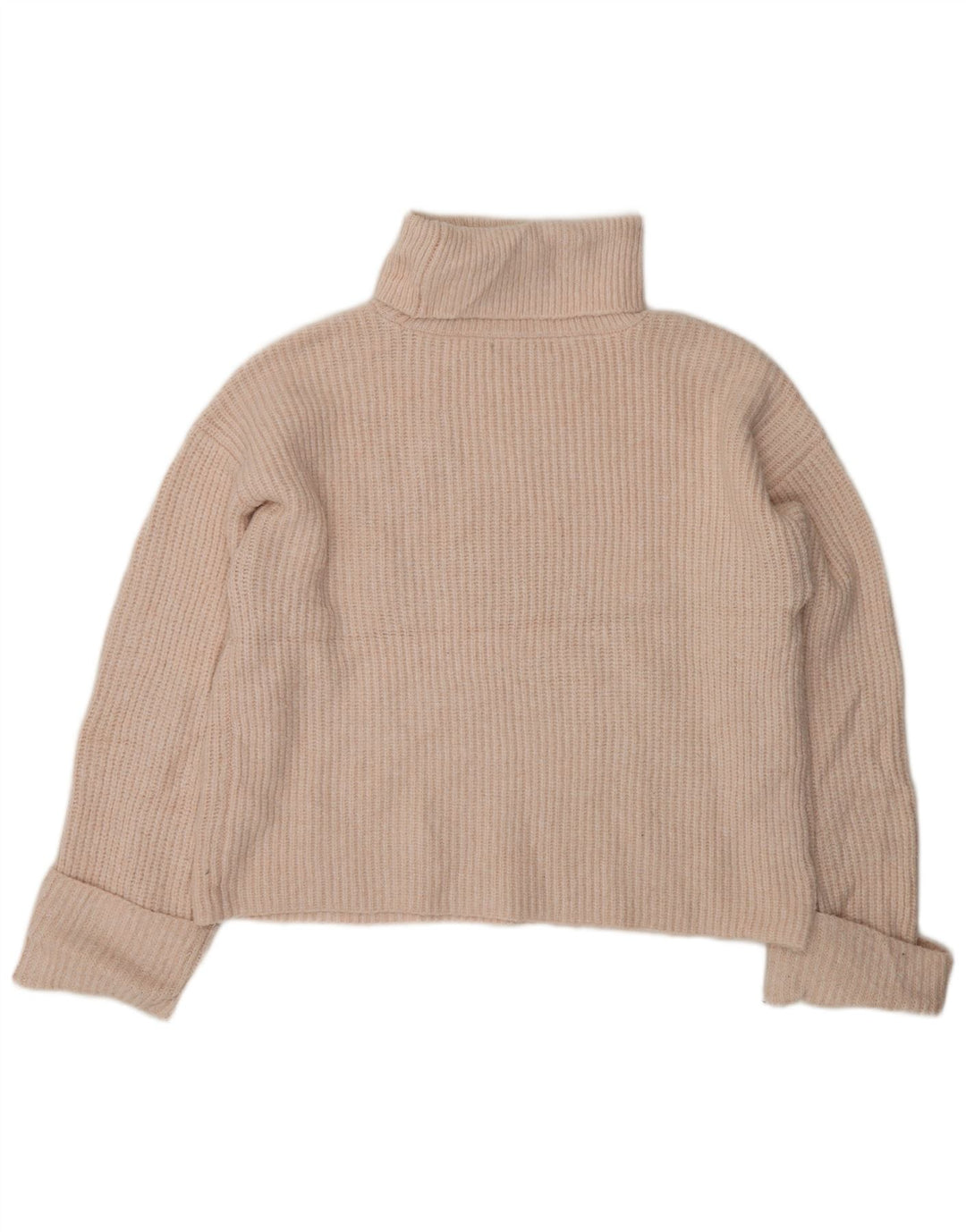 MARKS & SPENCER Damski sweter z golfem UK 14, średni róż