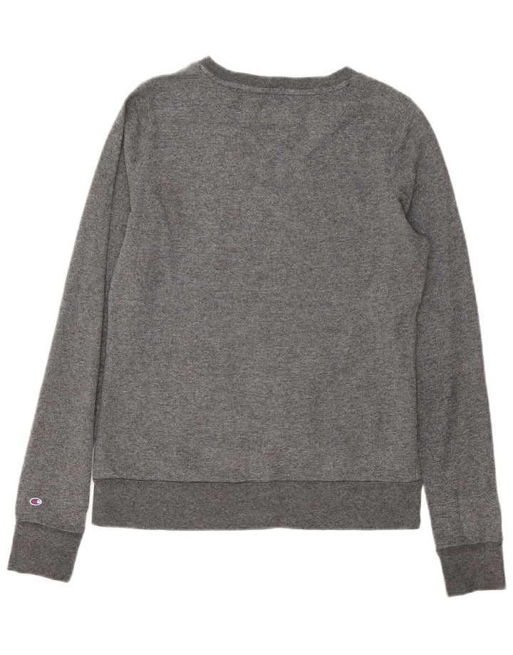 Damska bluza CHAMPION Princeton Graphic Jumper UK 10 Small Grey